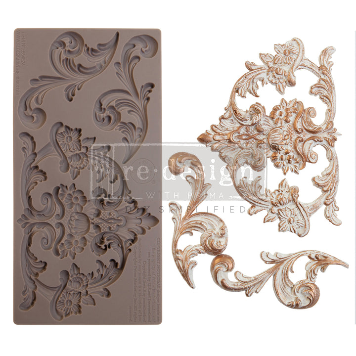Redesign Mould - CLAIRE (25.4cm x 12.7cm) - Rustic Farmhouse Charm