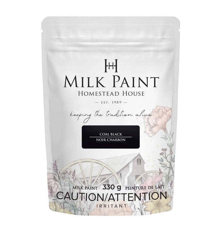 Homestead House Milk Paint - COAL BLACK - Rustic Farmhouse Charm