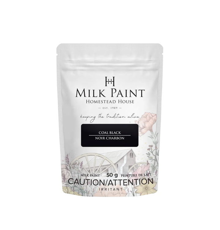 Homestead House Milk Paint - COAL BLACK - Rustic Farmhouse Charm