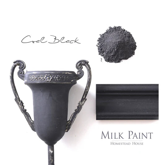 Homestead House Milk Paint - COAL BLACK - Rustic Farmhouse Charm
