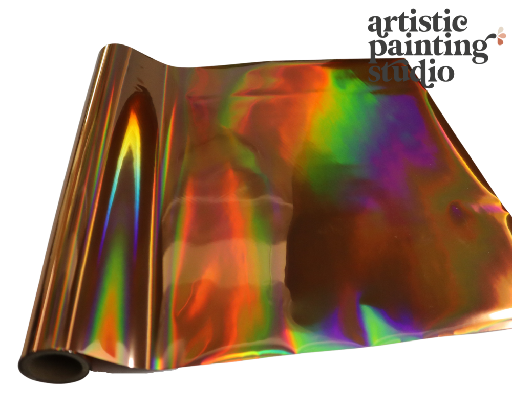 COPPER RAINBOW HOLOGRAM Metallic Foil - Rustic Farmhouse Charm