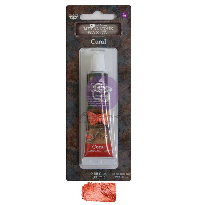 NEW! CORAL Finnabair Metallique Wax (Art Alchemy) - Rustic Farmhouse Charm