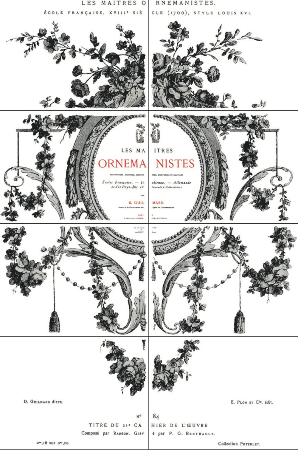 COSETTE Transfer Pad by IOD (set of eight 12"x16" sheets) - Rustic Farmhouse Charm