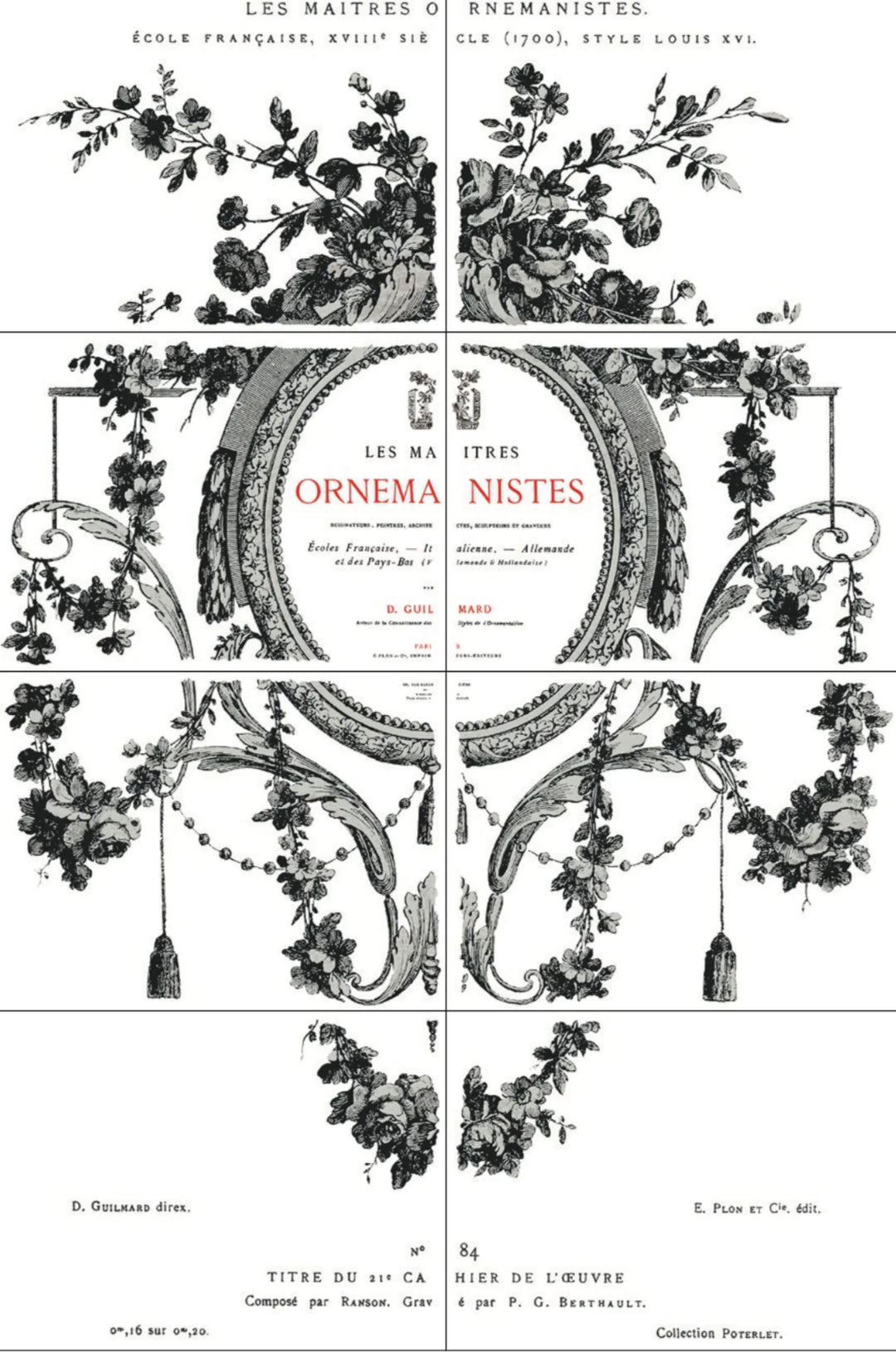 COSETTE Transfer Pad by IOD (set of eight 12"x16" sheets) - Rustic Farmhouse Charm