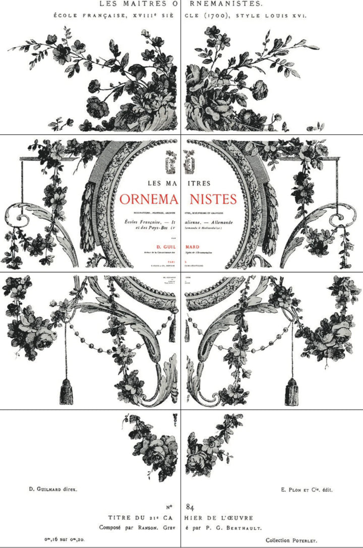 COSETTE Transfer Pad by IOD (set of eight 12"x16" sheets) - Rustic Farmhouse Charm