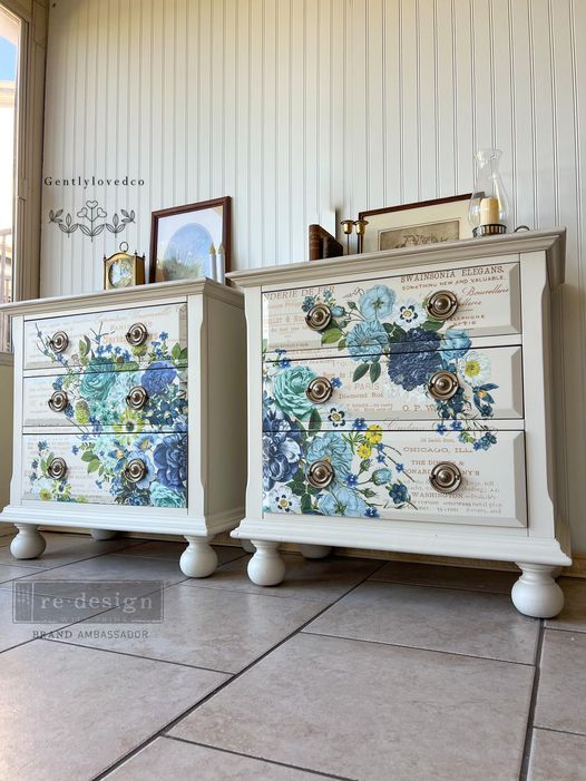 Redesign Transfer - COSMIC ROSES (111.76cm x 76.2cm) - Rustic Farmhouse Charm