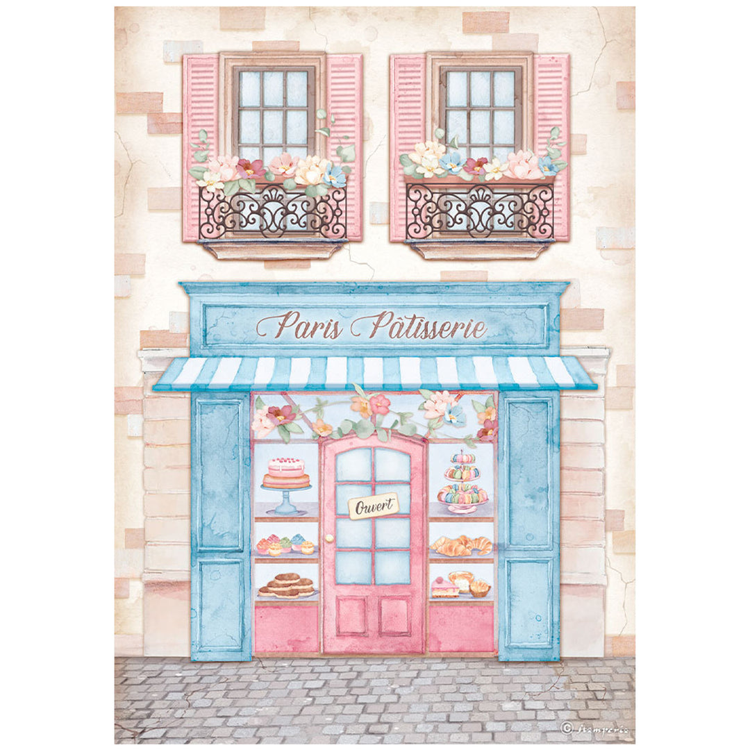 CREATE HAPPINESS OH LA LA PATISSERIE Rice Paper by Stamperia (A4) - Rustic Farmhouse Charm