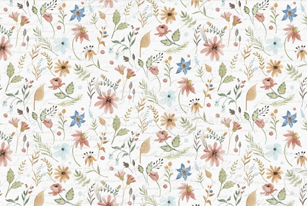 Decoupage Tissue Paper - Dainty Florals (50.8cm x 76.2cm) - Rustic Farmhouse Charm