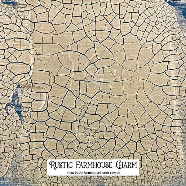 DARK GOLD Metallic Cracking Paste by Pentart 100ml - Rustic Farmhouse Charm