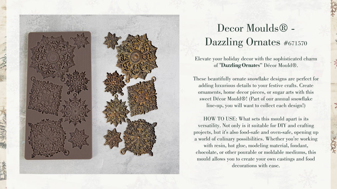 Redesign Mould - DAZZLING ORNATES (5" x 10") - Rustic Farmhouse Charm