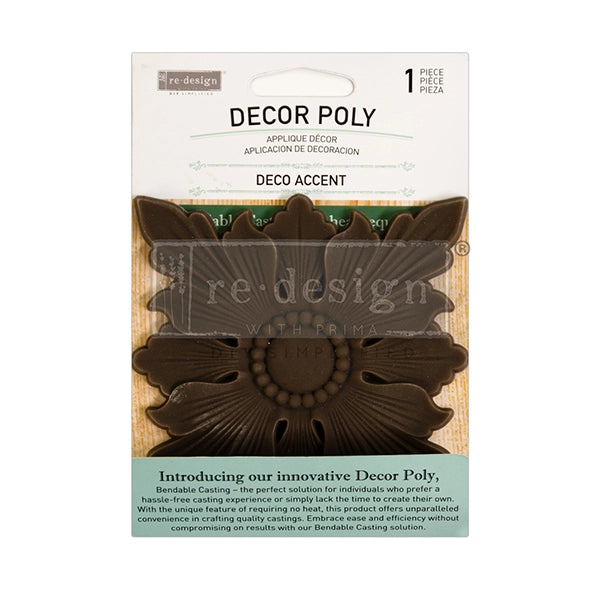 Redesign Décor Poly - DECO ACCENT (10.2cmx 10.2cm x 0.69cm) - Rustic Farmhouse Charm