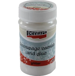 Pentart GLITTER Decoupage Varnish & Glue 100ml - Rustic Farmhouse Charm