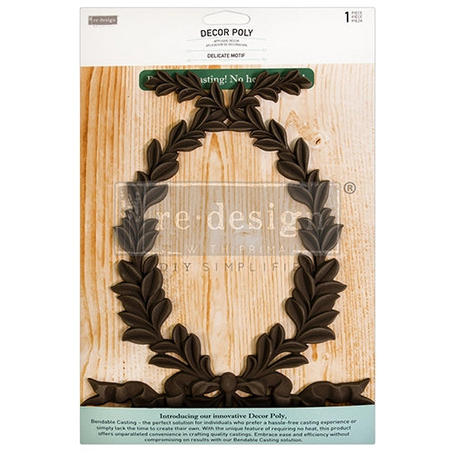 Redesign Décor Poly - DELICATE MOTIF (25.4cmx 20.1cm x 0.66cm) - Rustic Farmhouse Charm