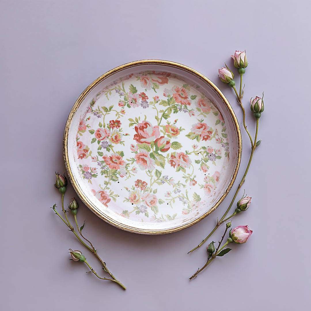 NEW! IOD Paint Inlay - DITSY BLOOM (set of eight 12"x16" sheets) - Rustic Farmhouse Charm