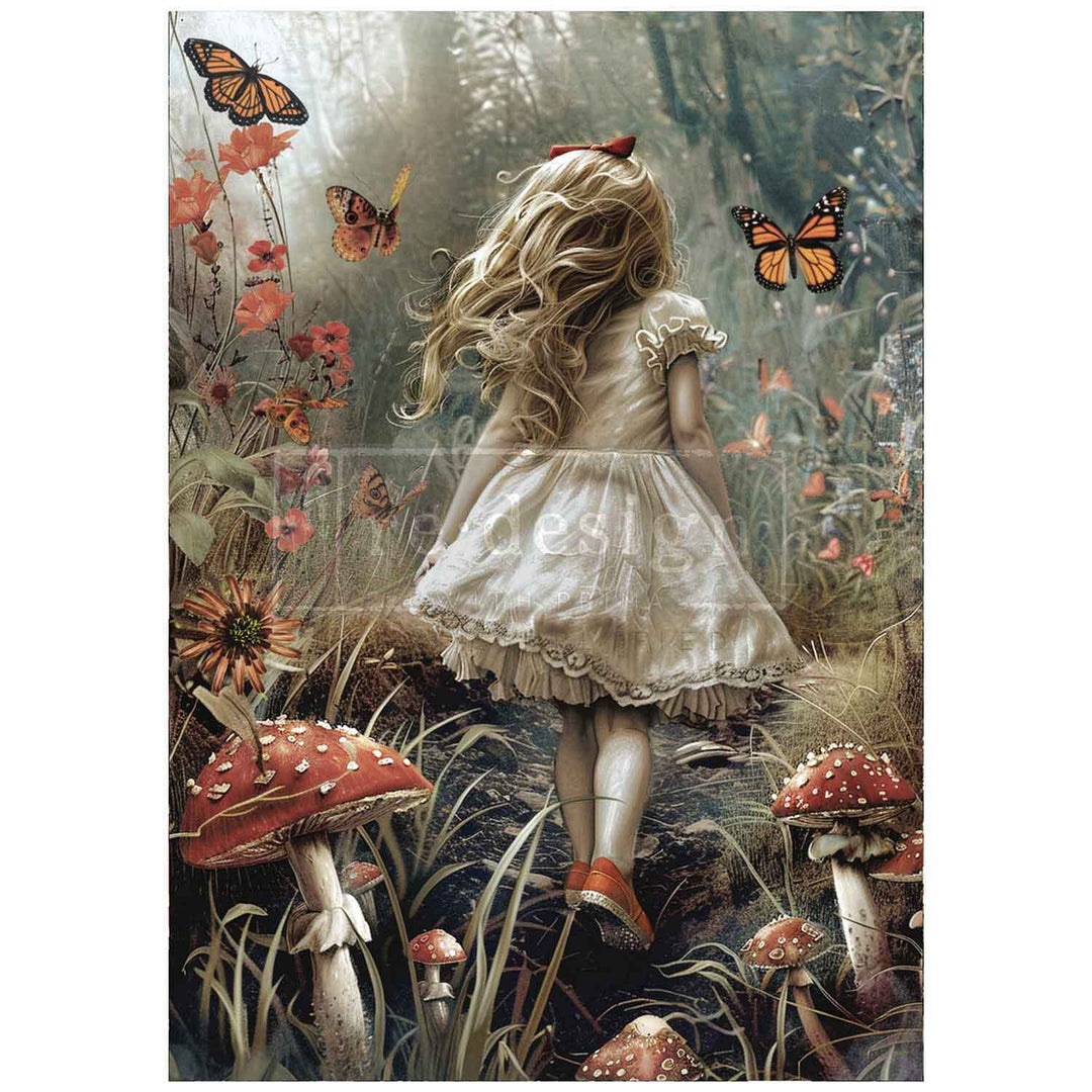 Redesign A1 Decoupage Fibre Paper - DREAMLIKE TRAILS (59.44cm x 84.07cm) - Rustic Farmhouse Charm