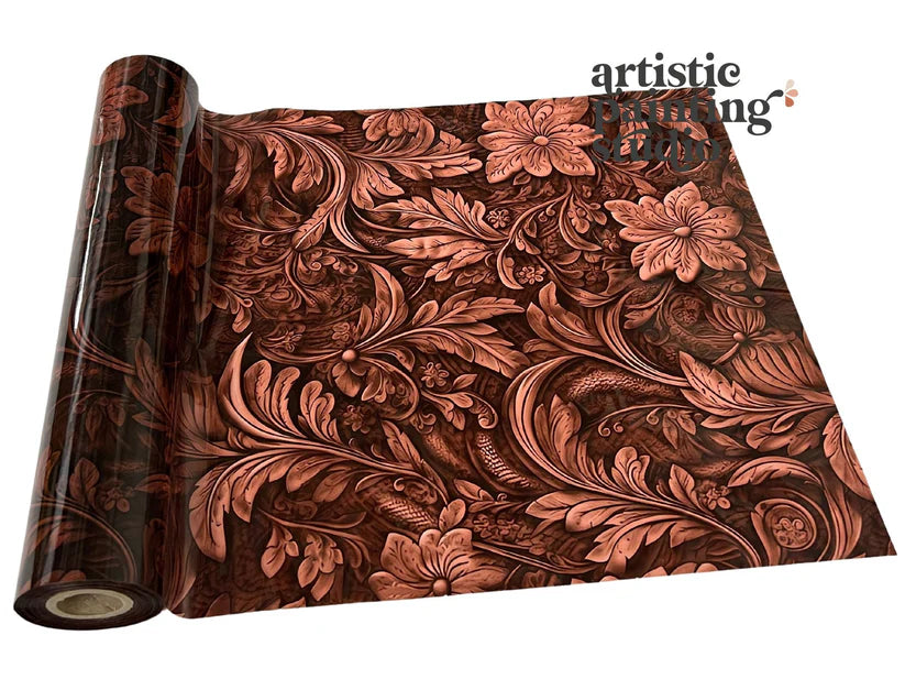 Artistic Painting Studio Metallic Foil - EASTON TOOLED LEATHER - Rustic Farmhouse Charm