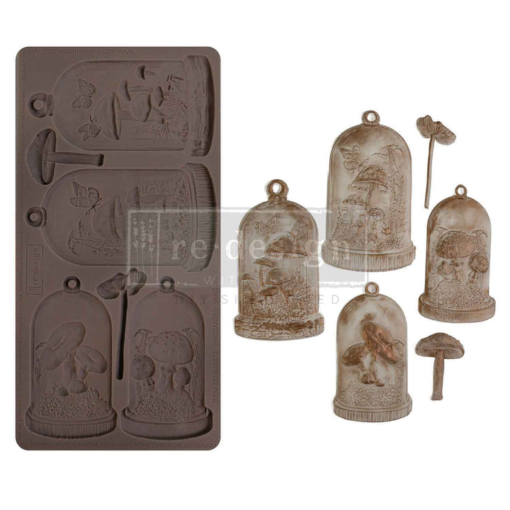 NEW! Redesign Mould - ENCHANTED SHROOM (5" x 10") - Rustic Farmhouse Charm