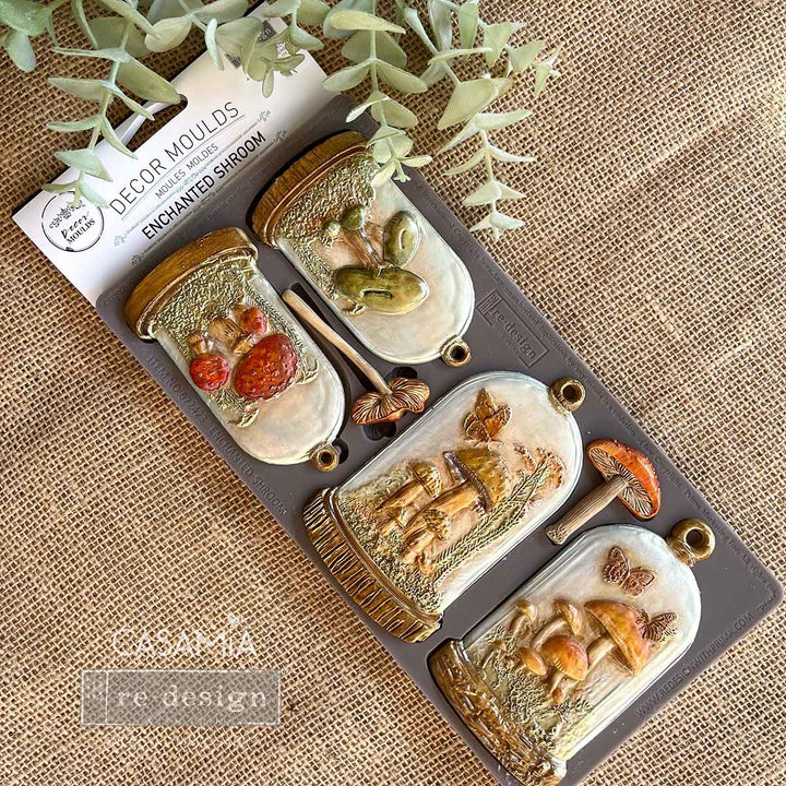 NEW! Redesign Mould - ENCHANTED SHROOM (5" x 10") - Rustic Farmhouse Charm