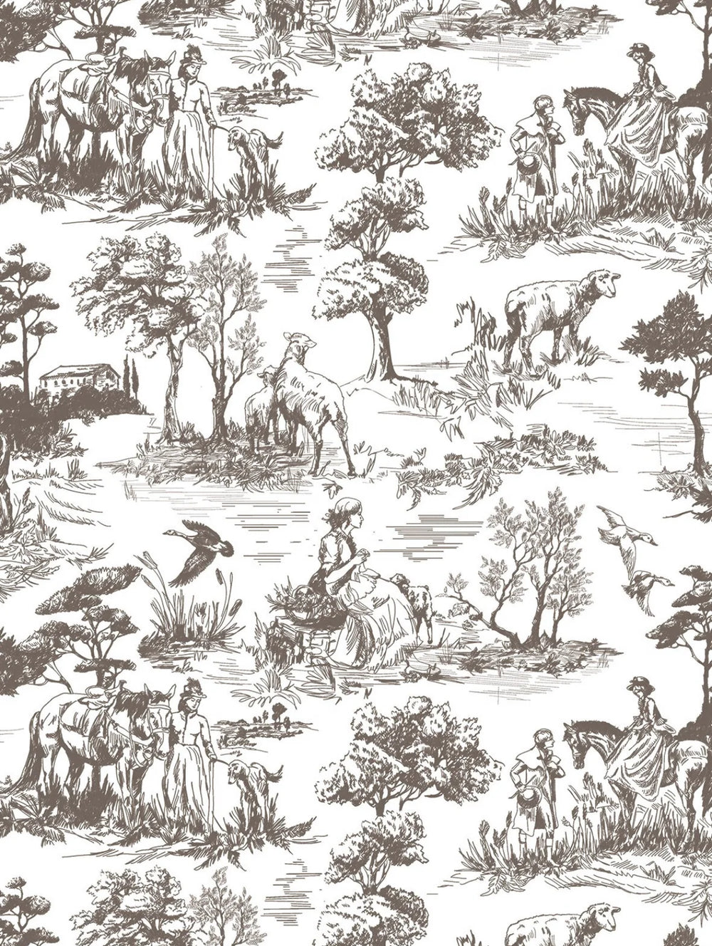 ENGLISH TOILE Transfer Pad by IOD (set of eight 12"x16" sheets) - Rustic Farmhouse Charm