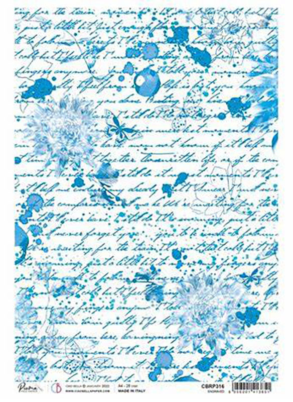 Ciao Bella Rice Paper - ENGRAVED (A4) - Rustic Farmhouse Charm