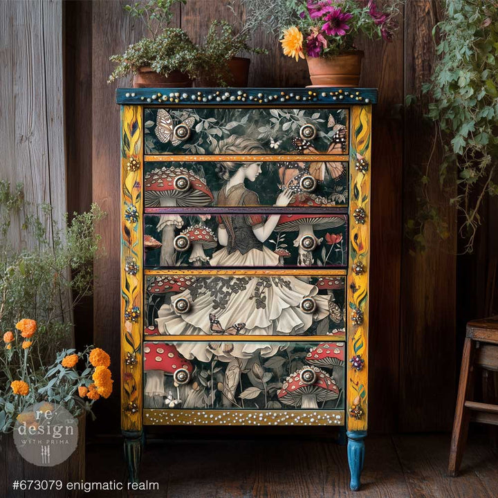 Redesign A1 Decoupage Fibre Paper - ENIGMATIC REALM (59.44cm x 84.07cm) - Rustic Farmhouse Charm