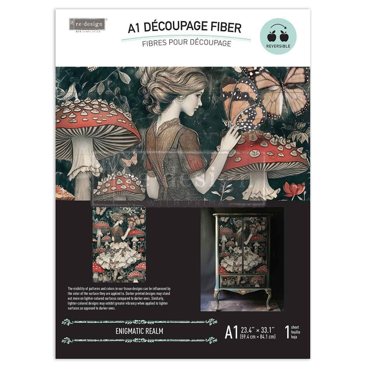 Redesign A1 Decoupage Fibre Paper - ENIGMATIC REALM (59.44cm x 84.07cm) - Rustic Farmhouse Charm