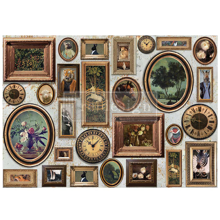 NEW! FANCY FRIENDS Redesign A1 Decoupage Fibre Paper (59.44cm x 84.07cm) - Rustic Farmhouse Charm