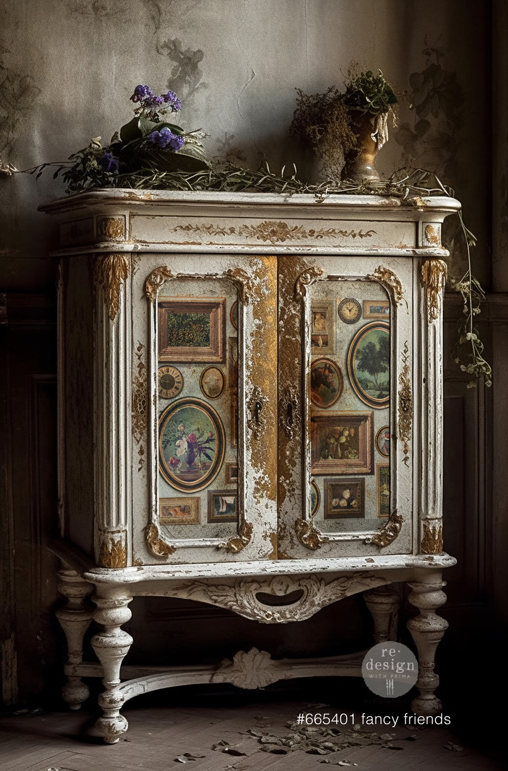 NEW! FANCY FRIENDS Redesign A1 Decoupage Fibre Paper (59.44cm x 84.07cm) - Rustic Farmhouse Charm