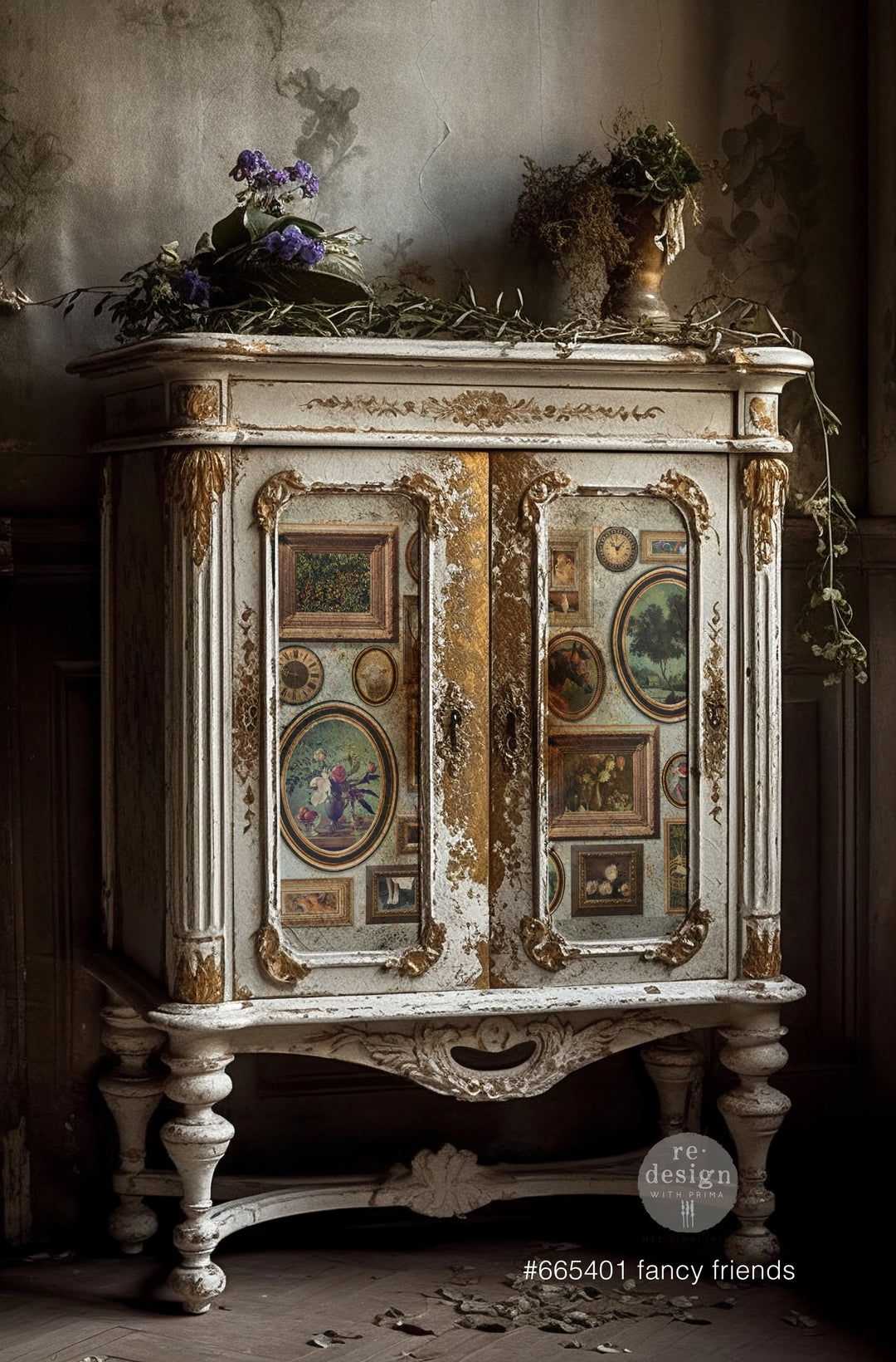 NEW! FANCY FRIENDS Redesign A1 Decoupage Fibre Paper (59.44cm x 84.07cm) - Rustic Farmhouse Charm