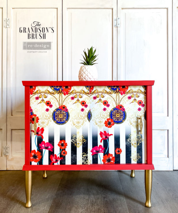 CECE FASHION & FLORA Redesign Decoupage Tissue Paper 48.26cm x 76.2cm - Rustic Farmhouse Charm