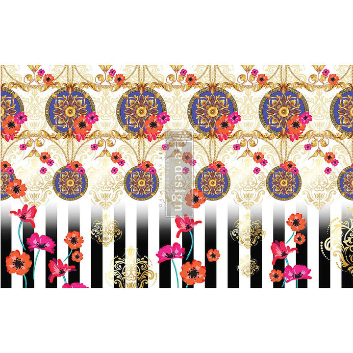 CECE FASHION & FLORA Redesign Decoupage Tissue Paper 48.26cm x 76.2cm - Rustic Farmhouse Charm