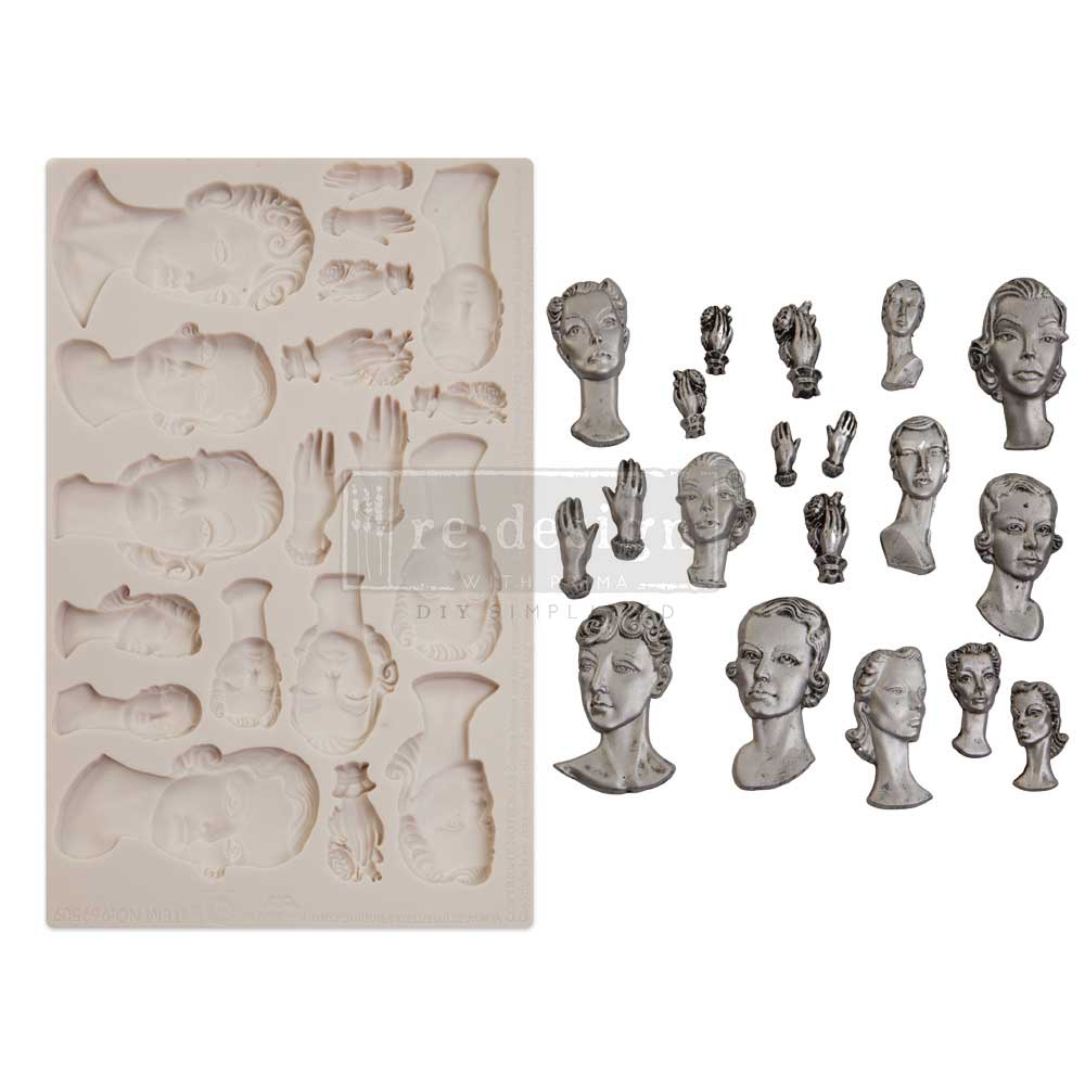 NEW! FASHION ICONS Mould by Finnabair - Rustic Farmhouse Charm
