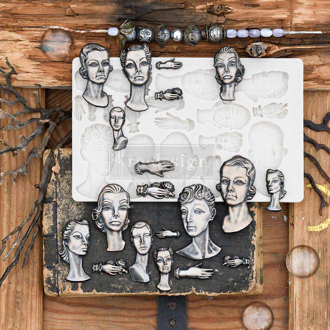 NEW! FASHION ICONS Mould by Finnabair - Rustic Farmhouse Charm