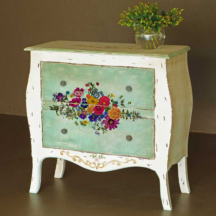 FLORAL KISS Redesign Middy Transfer (3 sheets, each 21.59cm x 27.94cm) - Rustic Farmhouse Charm
