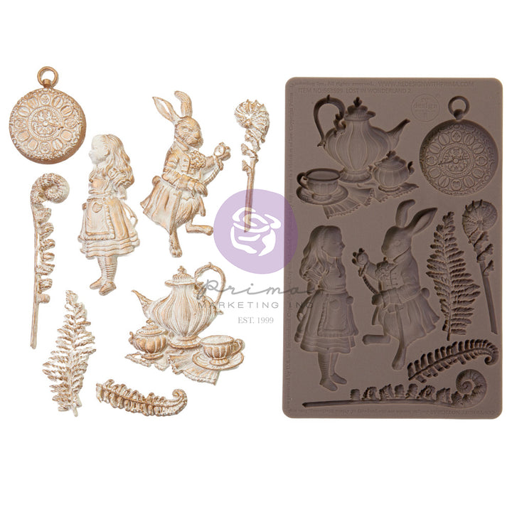 NEW! FOLLOWING ALICE Mould by Prima - Rustic Farmhouse Charm