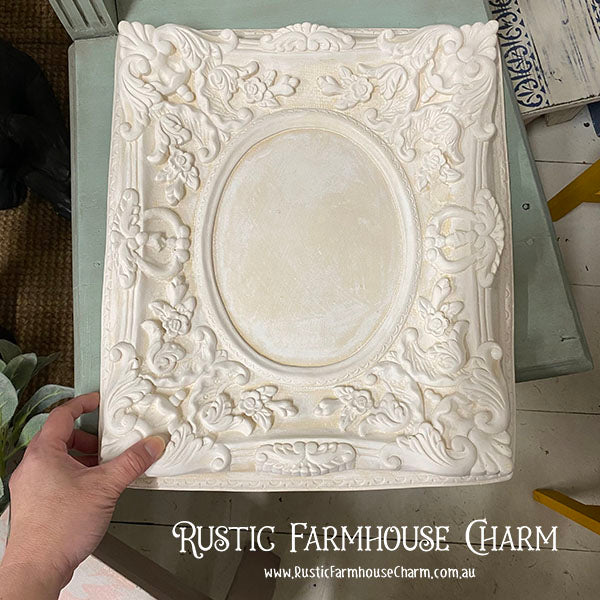 Old Worlde Ornate Panel Frame - CHATEAU ROSE  (34cm x 39.5cm) - Rustic Farmhouse Charm