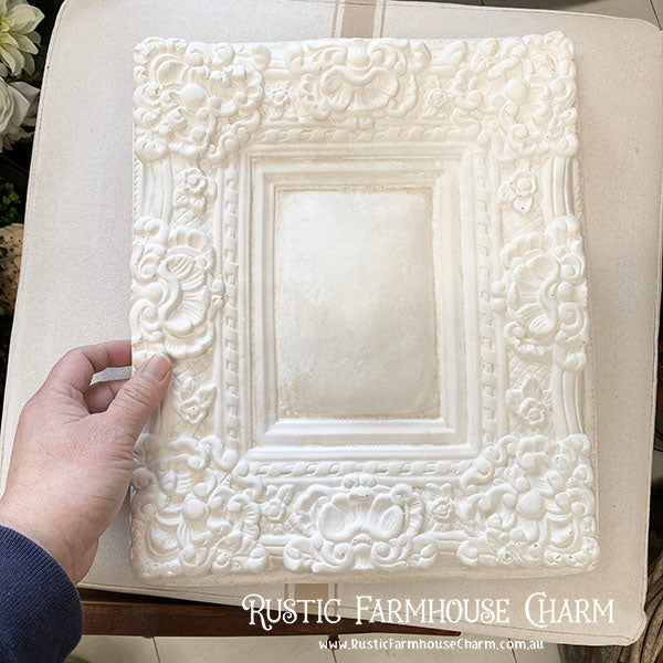 Old Worlde Ornate Panel Frame - BAROQUE ORNAMENT (27.5cm x 33cm) - Rustic Farmhouse Charm