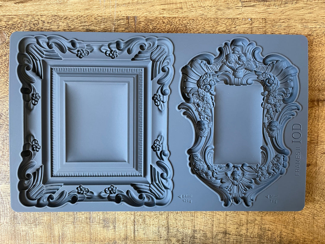 FRAMES 2 Mould by IOD (6"x10", 15.24cm x 25.4cm) - Rustic Farmhouse Charm