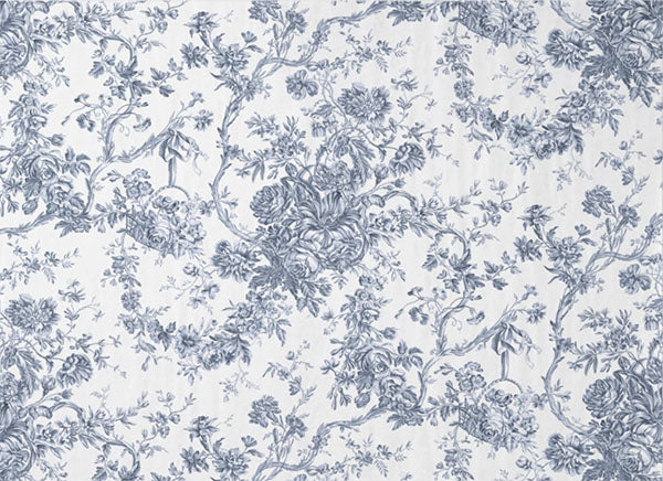 Decoupage Tissue Paper - French Toile Blue & White Elegance (53.34cm x 73.66cm)