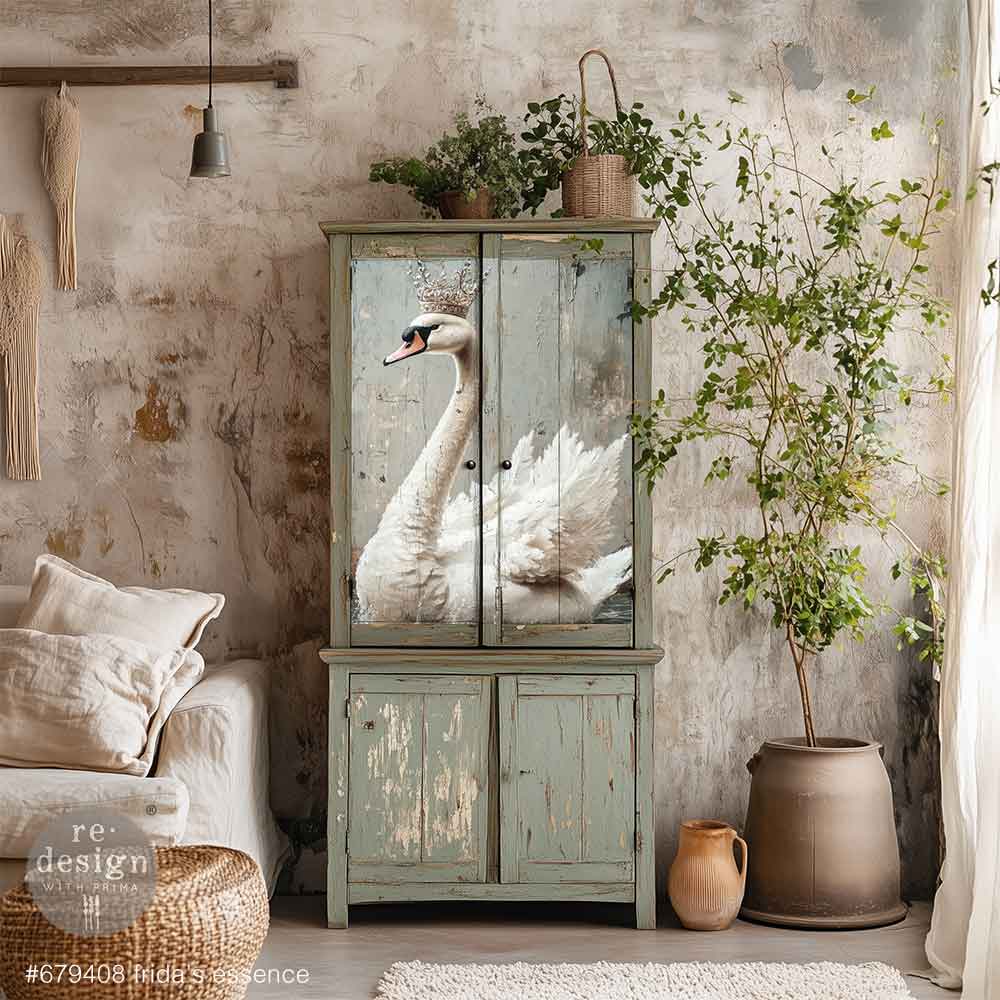 NEW! Redesign Limited A1 Decoupage Fibre Paper - FRIDA'S ESSENCE (59.44cm x 84.07cm) - Rustic Farmhouse Charm