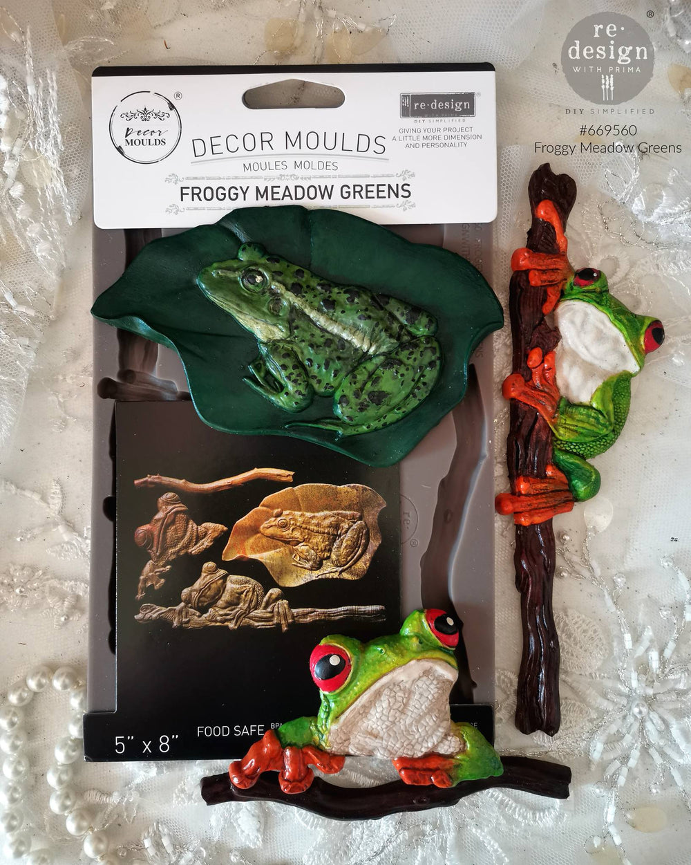 Redesign Mould - FROGGY MEADOW GREENS - Rustic Farmhouse Charm