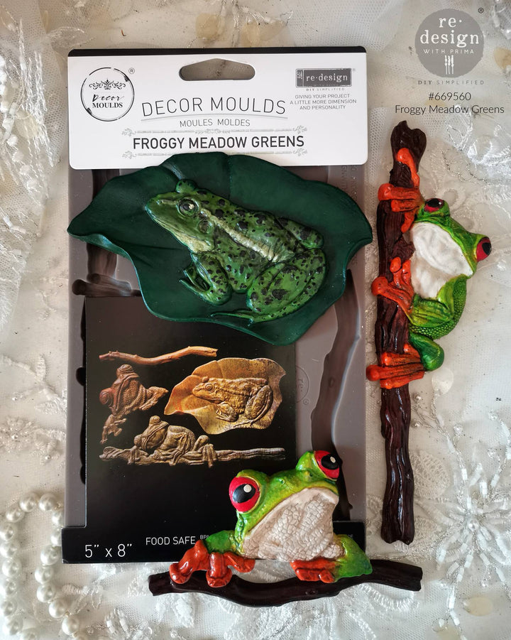 Redesign Mould - FROGGY MEADOW GREENS - Rustic Farmhouse Charm
