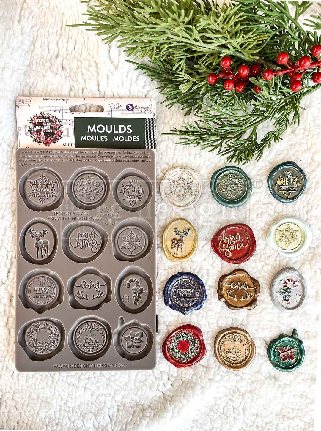 NEW! Redesign Mould - LETTERS FROM THE NORTH POLE (5" x 8") - Rustic Farmhouse Charm