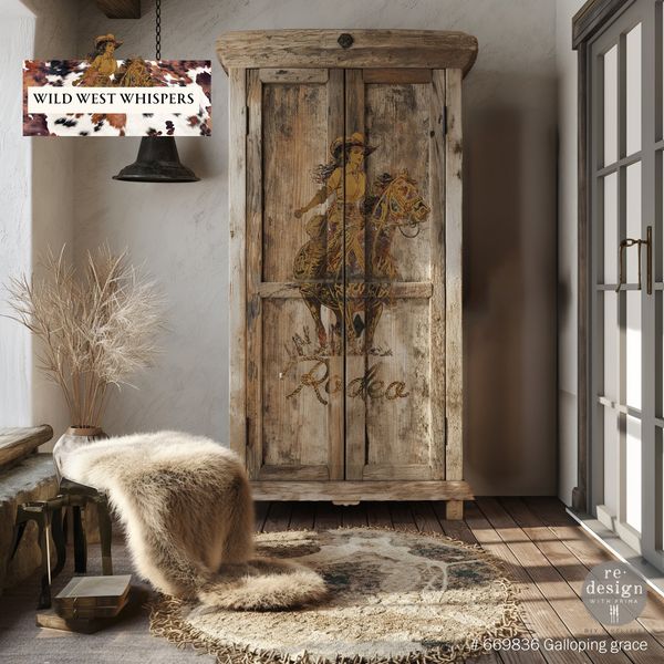 NEW! GALLOPING GRACE Redesign Transfer (60.96cm x 88.9cm) - Rustic Farmhouse Charm