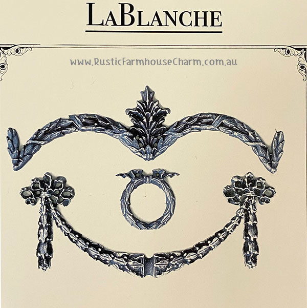 LaBlanche Mould - GARLAND (12.7 cm x 20.3 cm) - Rustic Farmhouse Charm