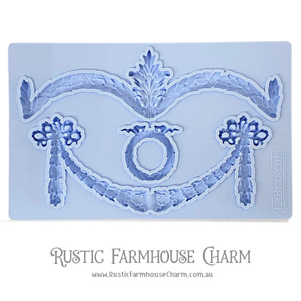 LaBlanche Mould - GARLAND (12.7 cm x 20.3 cm) - Rustic Farmhouse Charm
