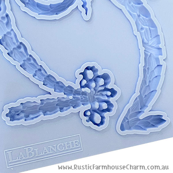LaBlanche Mould - GARLAND (12.7 cm x 20.3 cm) - Rustic Farmhouse Charm