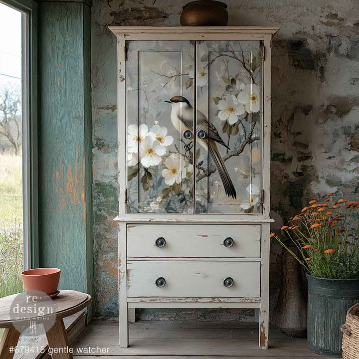 NEW! Redesign Limited A1 Decoupage Fibre Paper - GENTLE WATCHER (59.44cm x 84.07cm) - Rustic Farmhouse Charm