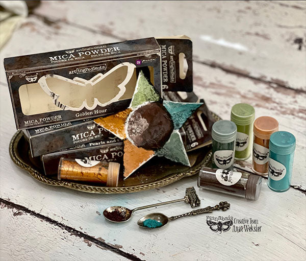 GOLDEN HOUR Mica Powder Set by Finnabair Prima - Rustic Farmhouse Charm