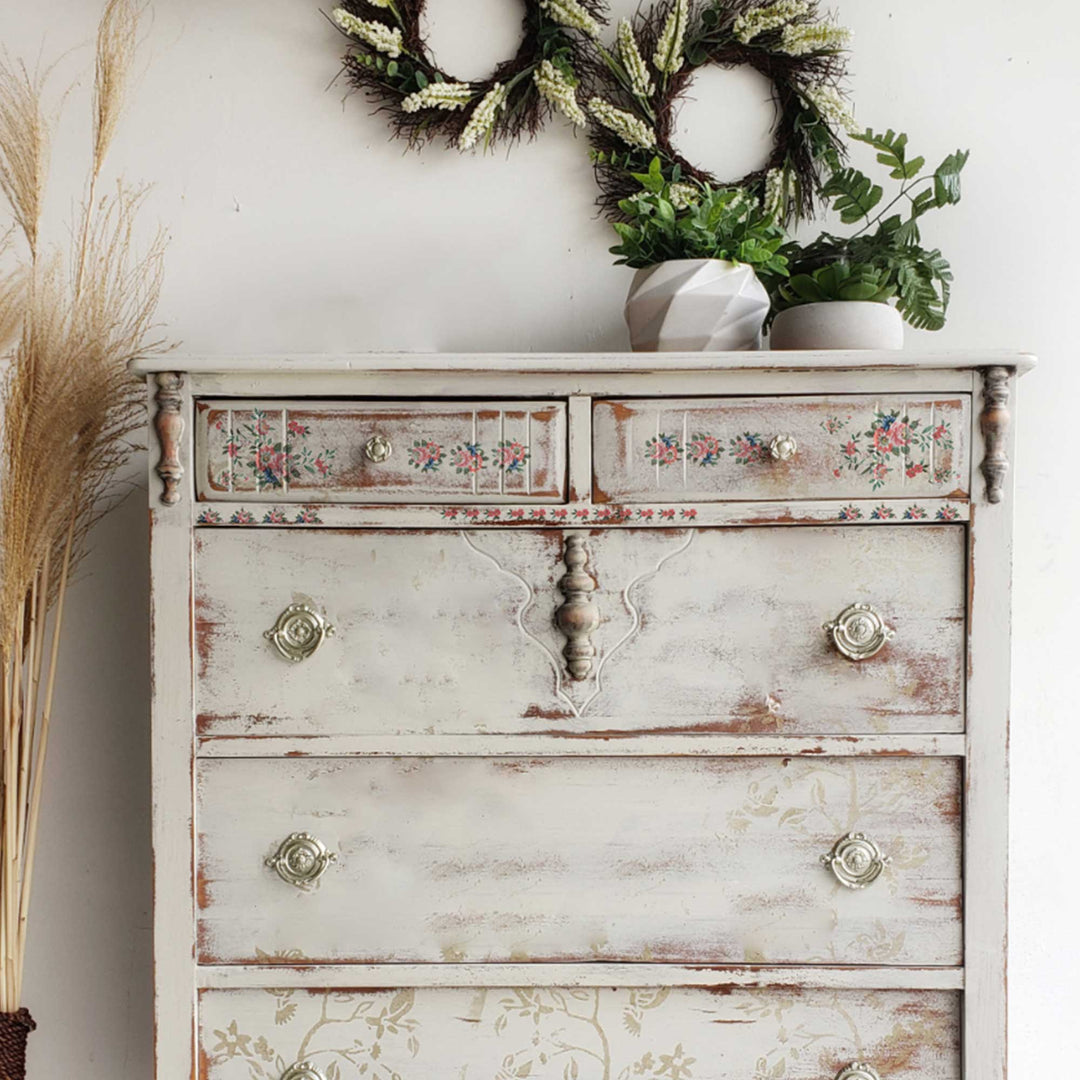 Redesign H20 Transfer - GORGEOUS FLORA (2 sheets, each 21.59cm x 27.94cm) - Rustic Farmhouse Charm